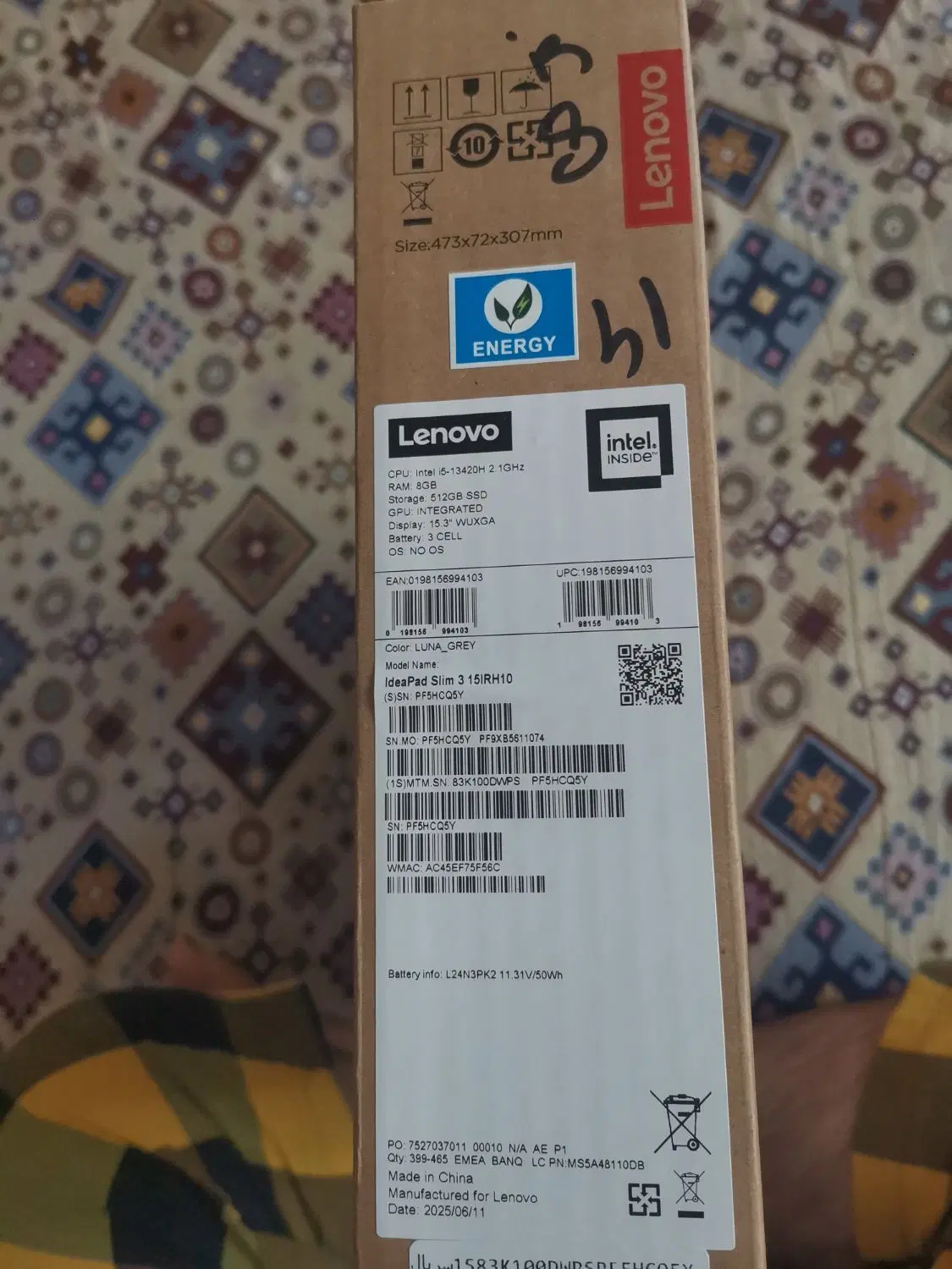 لپ تاپ نو  i5 13420h لنوو|رایانه همراه|اصفهان, کارلادان|دیوار
