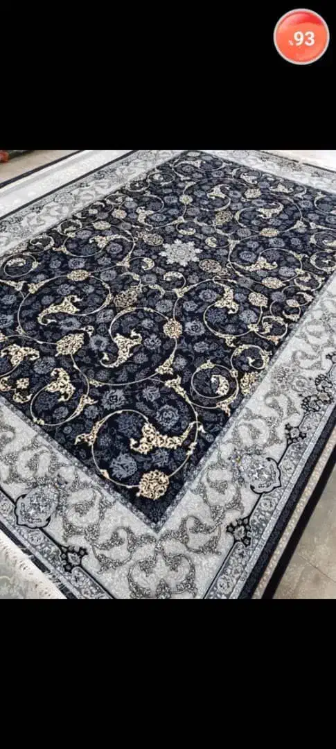 فرش ۱۲متری نقشه ژیوا مشکی|فرش|دوگنبدان, |دیوار
