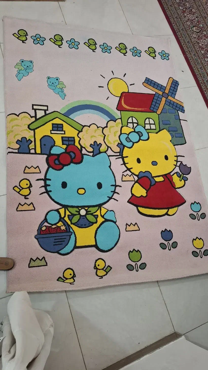 فرش اتاق بچه|فرش|ساری, |دیوار