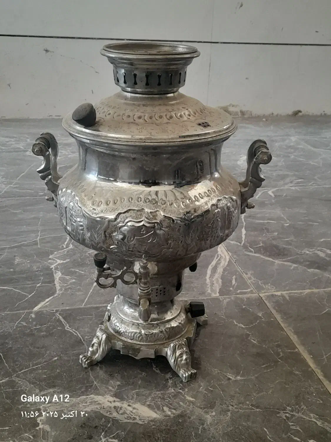 بخاری گازی سماور۱۰لیتری تابلو|بخاری، هیتر، شومینه|تاکستان, |دیوار