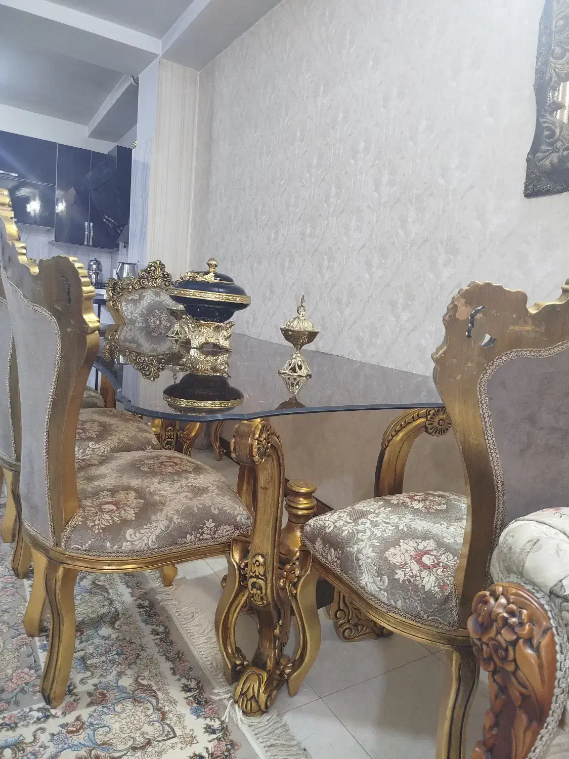 میز ناهار خوری ۶ نفره استیل|میز و صندلی غذاخوری|محمدشهر, محمدشهر|دیوار