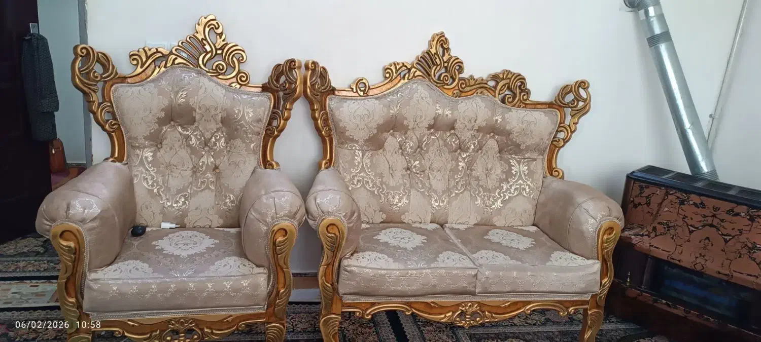 مبل ۷نفره|مبلمان خانگی و میز عسلی|رباط‌کریم, رباط‌کریم|دیوار