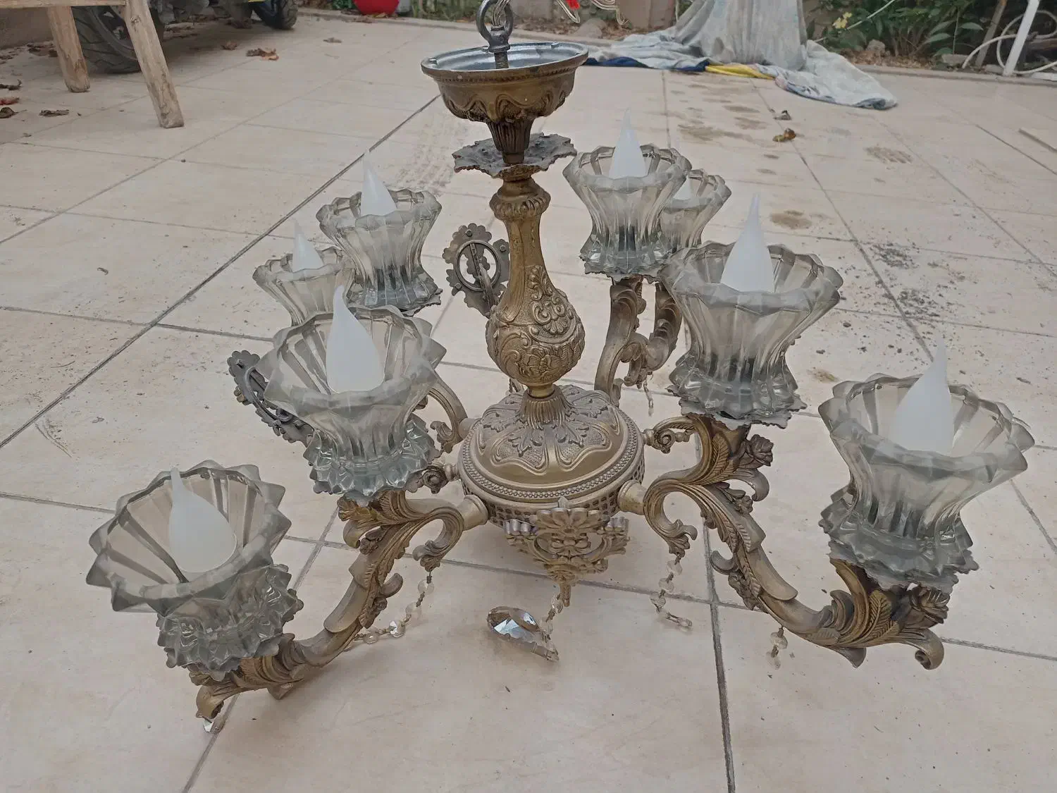 لوستر سقفی درجه ۱|لوستر و چراغ آویز|اصفهان, برزان|دیوار