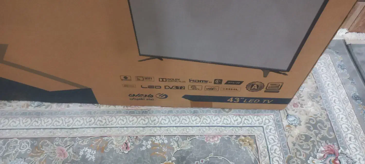 ال ای دی ایکس ویژن ۴۳اینچ اسمارت وهوشمنده|تلویزیون و پروژکتور|مشکیندشت, |دیوار