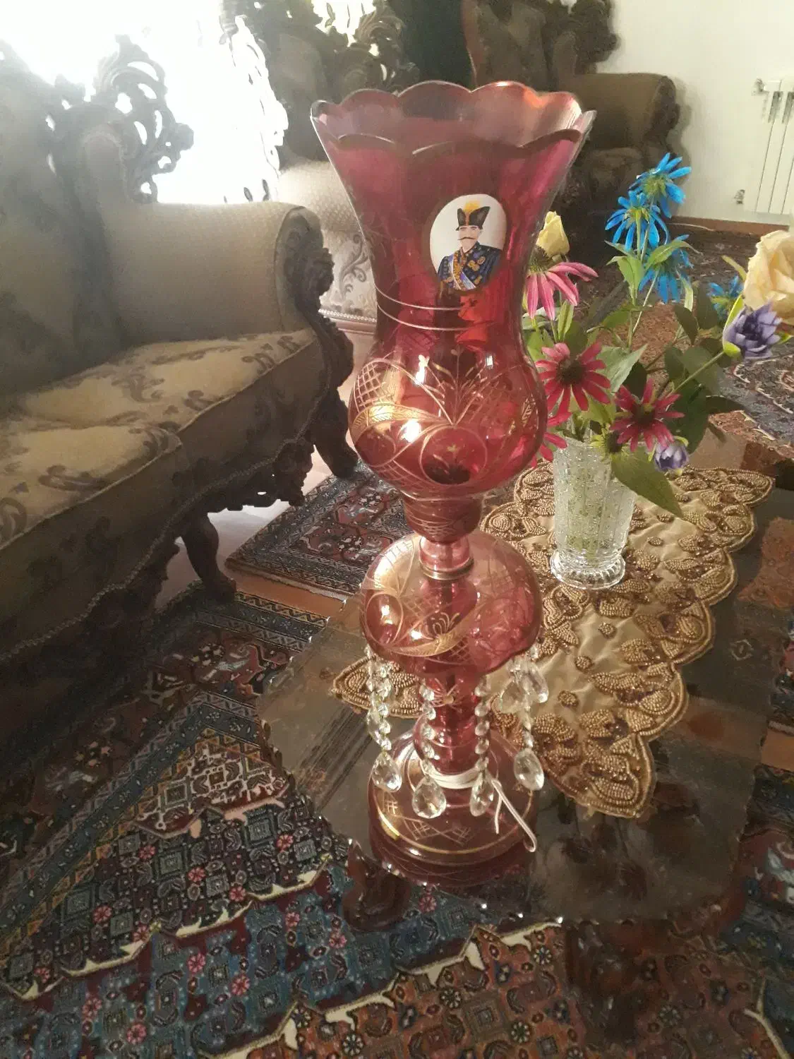 چراغ برقی قدیمی|کلکسیون اشیاء عتیقه|اردبیل, |دیوار