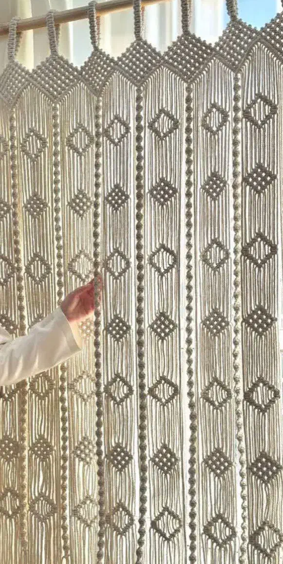 انواع کارهای زیبای مکرومه|صنایع دستی و سایر لوازم تزئینی|آشخانه, |دیوار