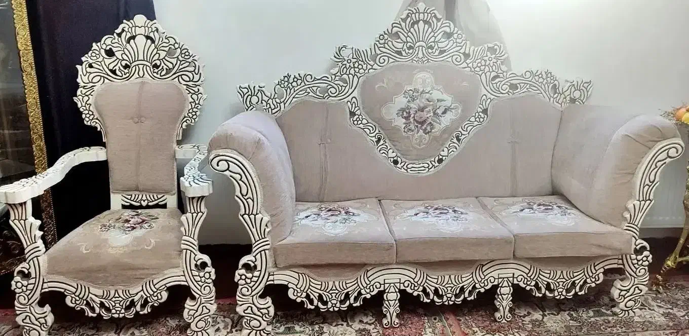 مبل سلطنتی7 نفره پنجه شیری|مبلمان خانگی و میز عسلی|تبریز, |دیوار