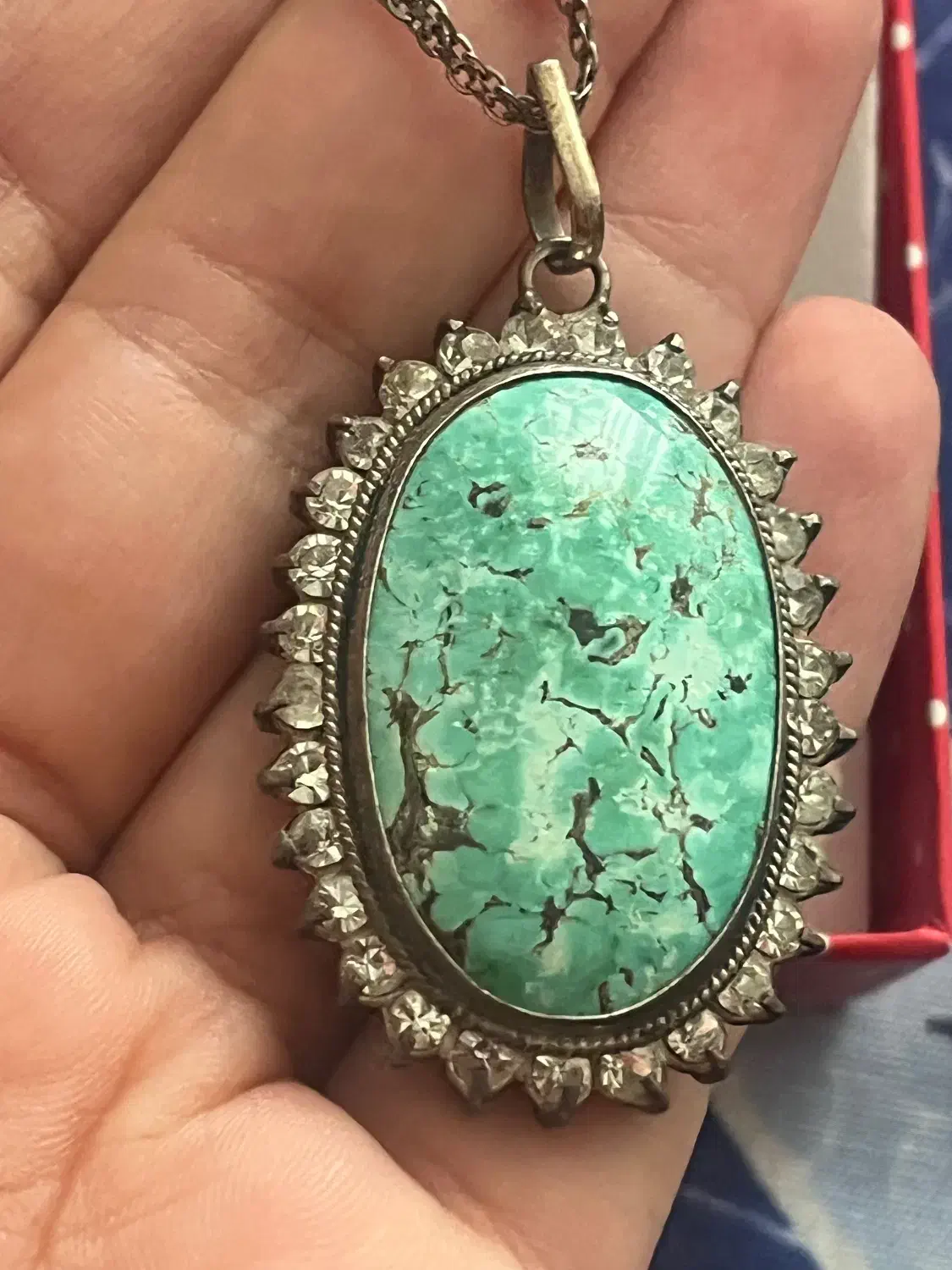 گردنبند فیروزه نمادار سنگ درشت|جواهرات|تهران, گیشا|دیوار