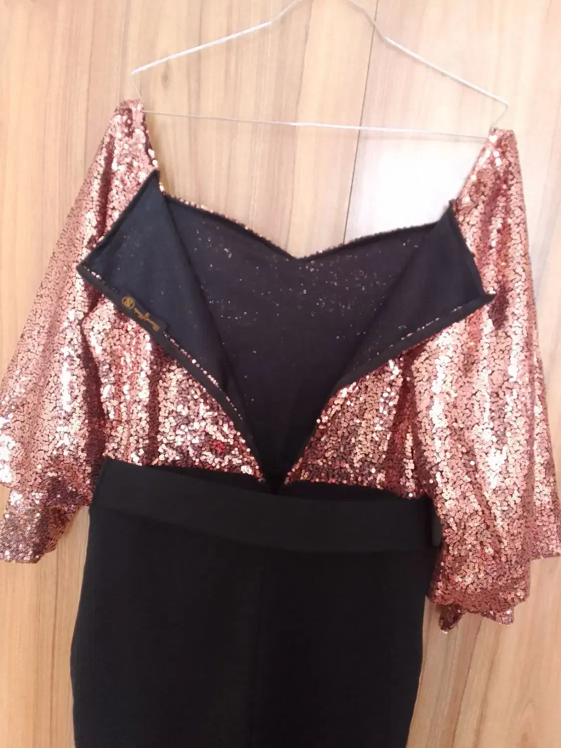 لباس مجلسی پولکی با کمربند تونیک ماکسی|لباس|گلبهار, شهر جدید گلبهار|دیوار