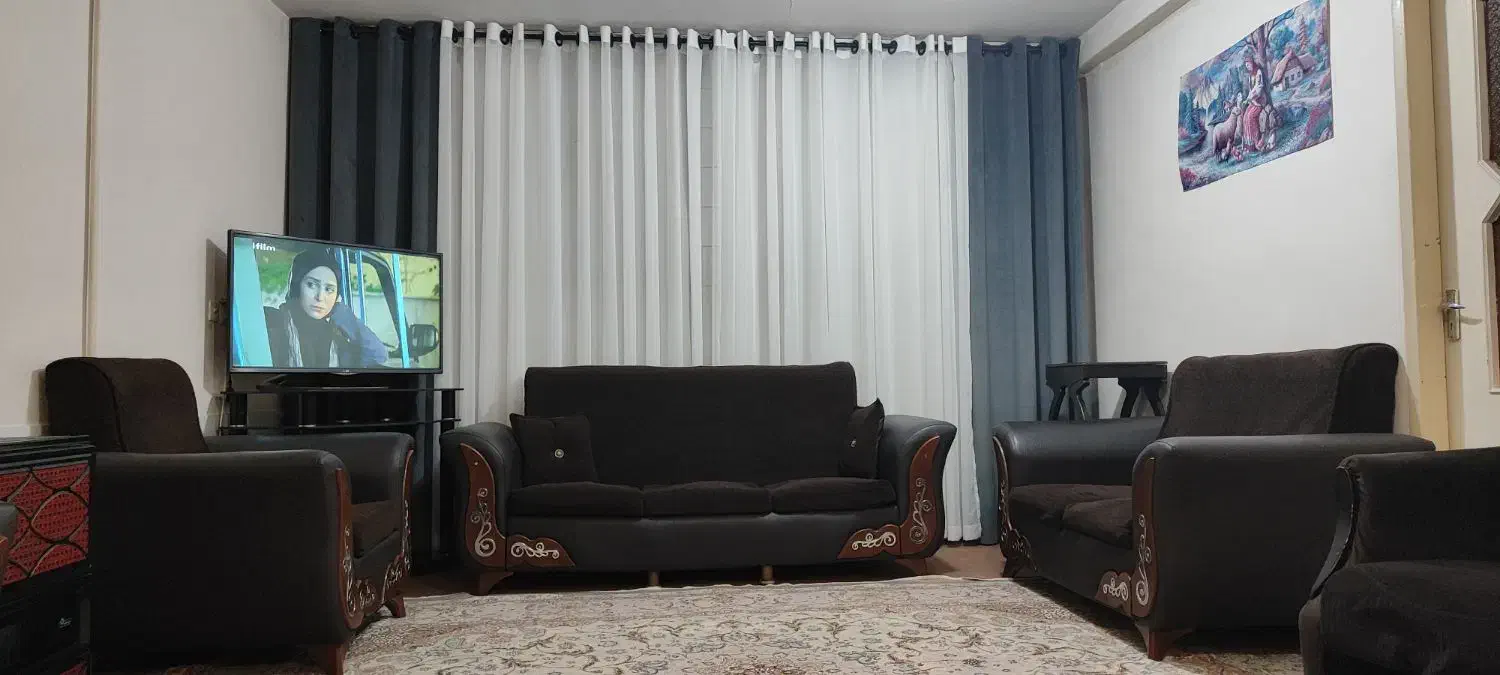پرده پانچ ابعاد 2.5×4|پرده، رانر، رومیزی|بروجن, |دیوار