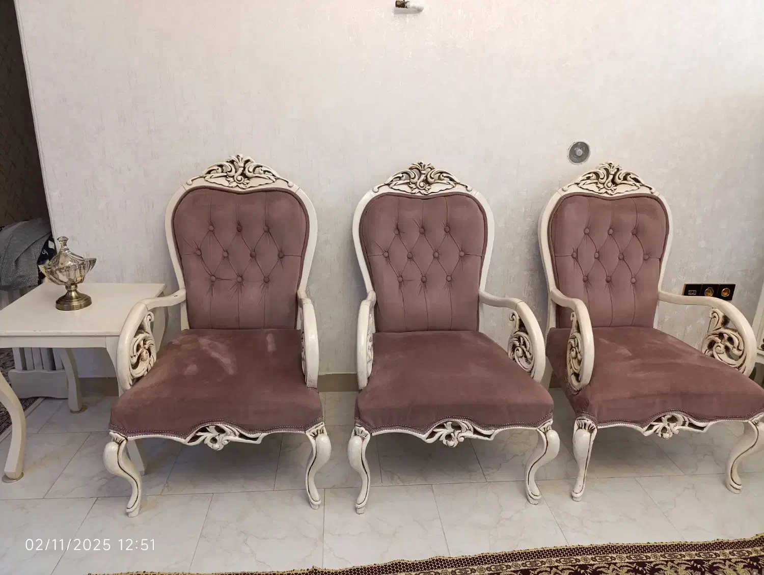 مبلمان نیمه استیل هفت نفره بدون کوچیک ترین آسیب|مبلمان خانگی و میز عسلی|ورامین, ورامین|دیوار