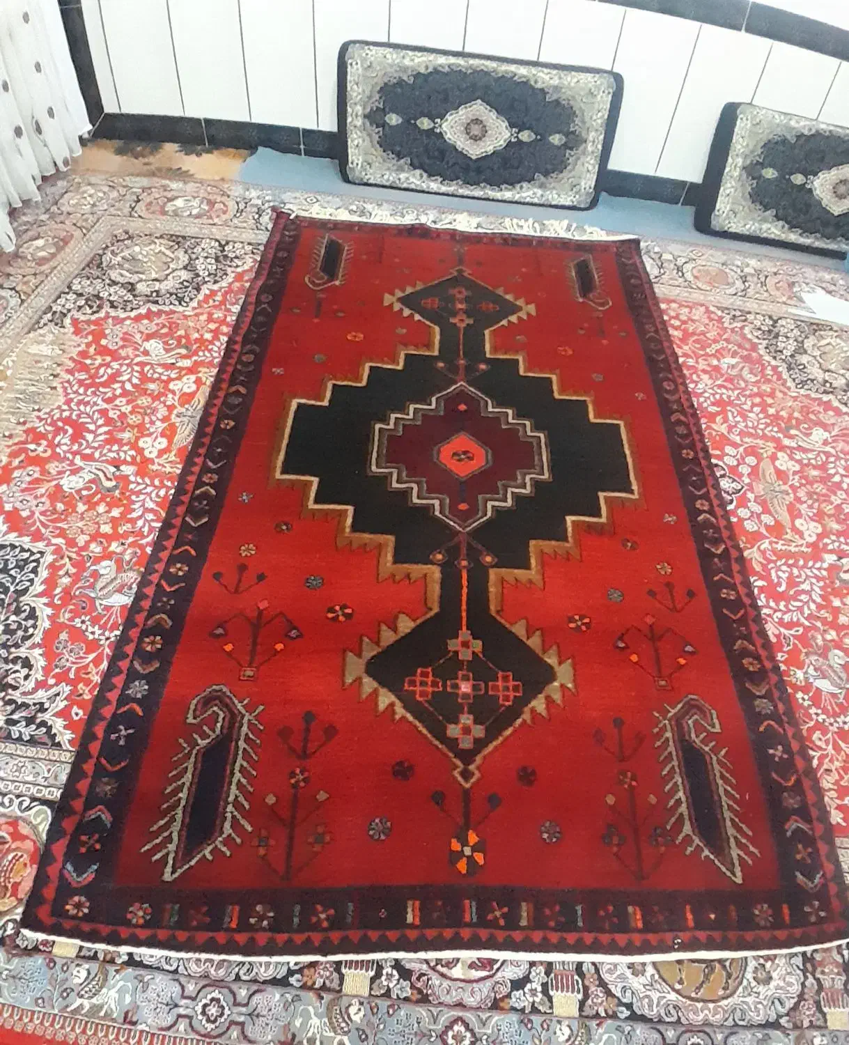 قالی محلی|فرش|دره شهر, |دیوار