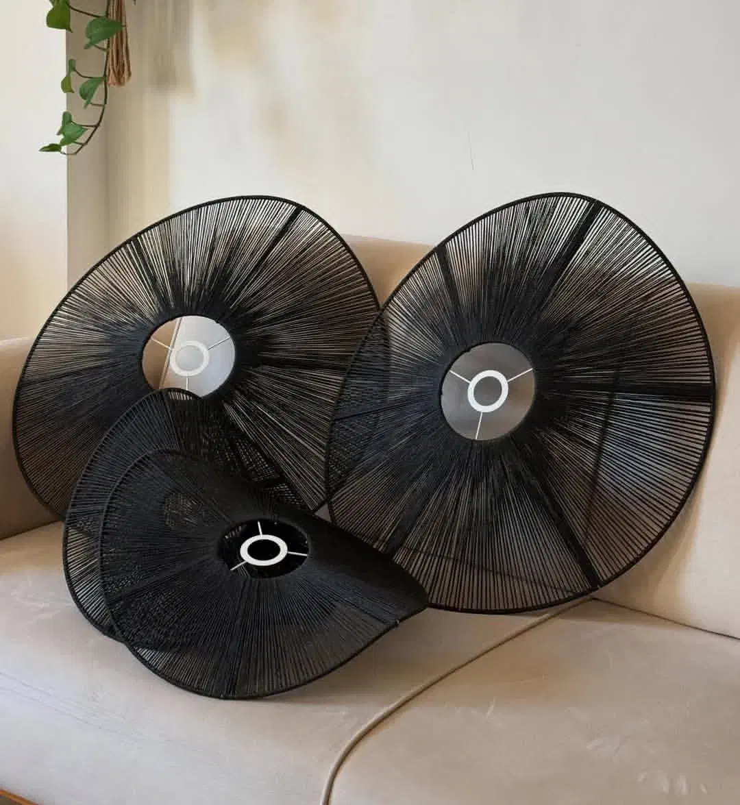 لوستر های رافیا و مکرومه|صنایع دستی و سایر لوازم تزئینی|تاکستان, |دیوار