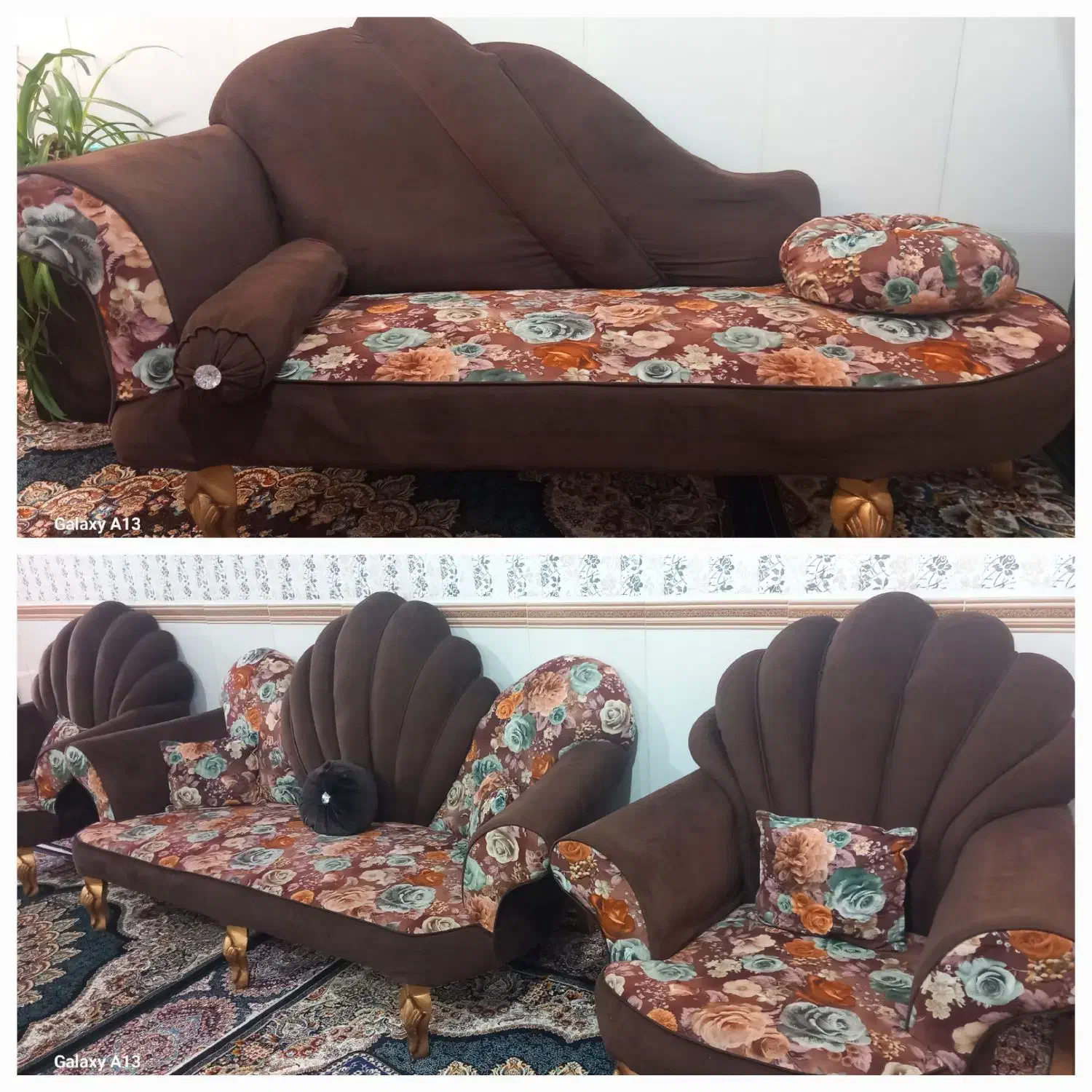 مبل ۸نفره باجلومبلی وعسلی|مبلمان خانگی و میز عسلی|زنجان, |دیوار