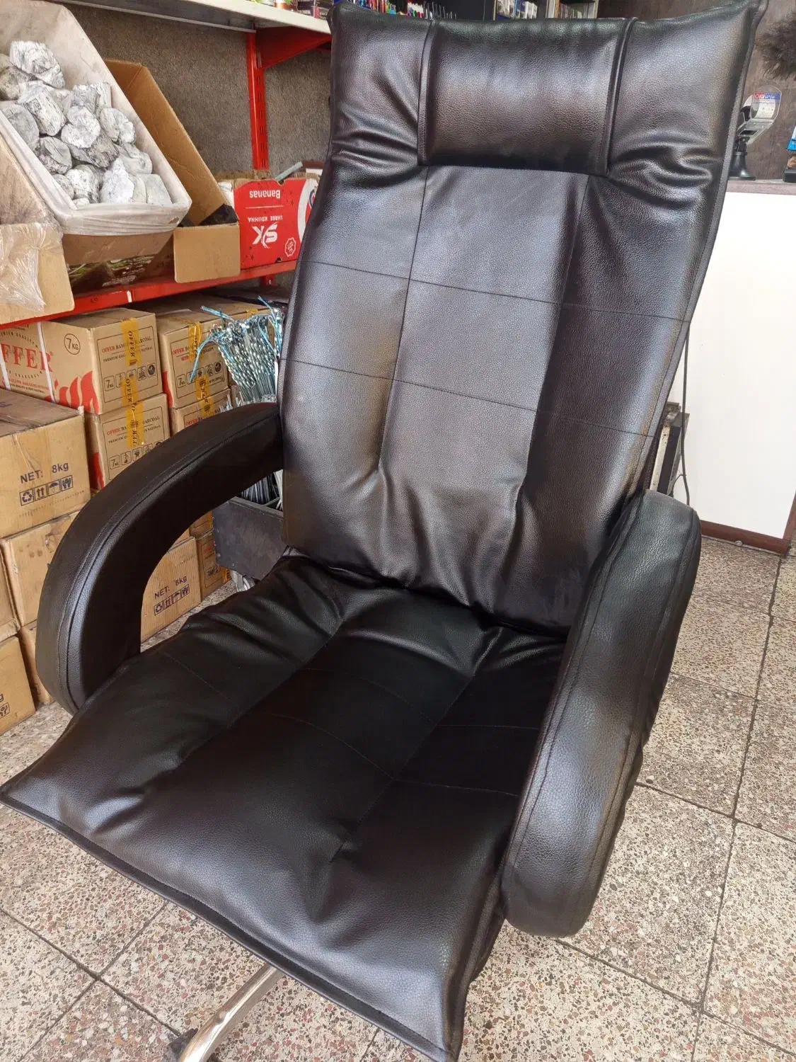 صندلی مدیریتی چرم نو|مبلمان اداری|مشکیندشت, |دیوار