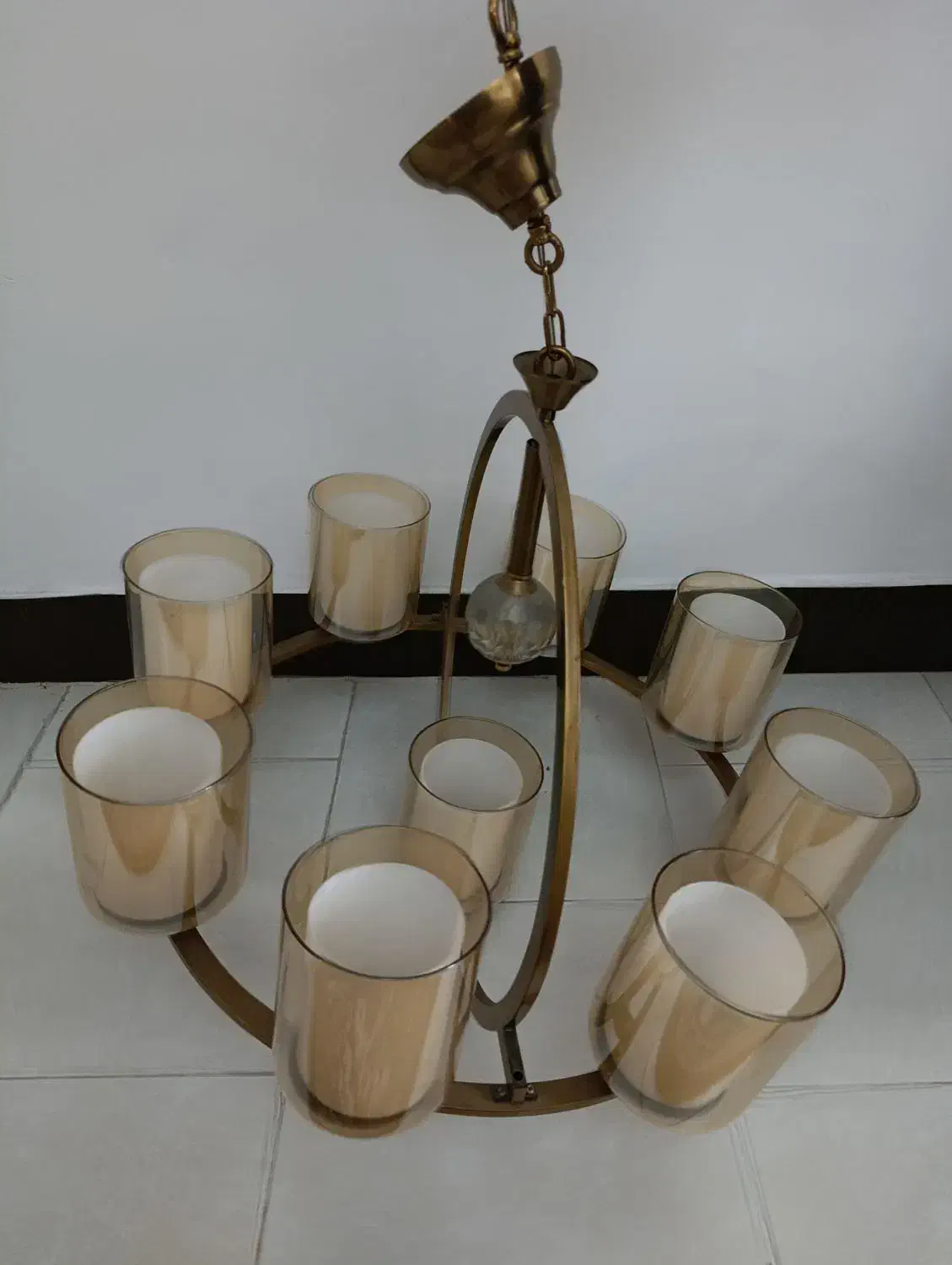 لوستر 9 شاخه|لوستر و چراغ آویز|رشت, دیانتی|دیوار