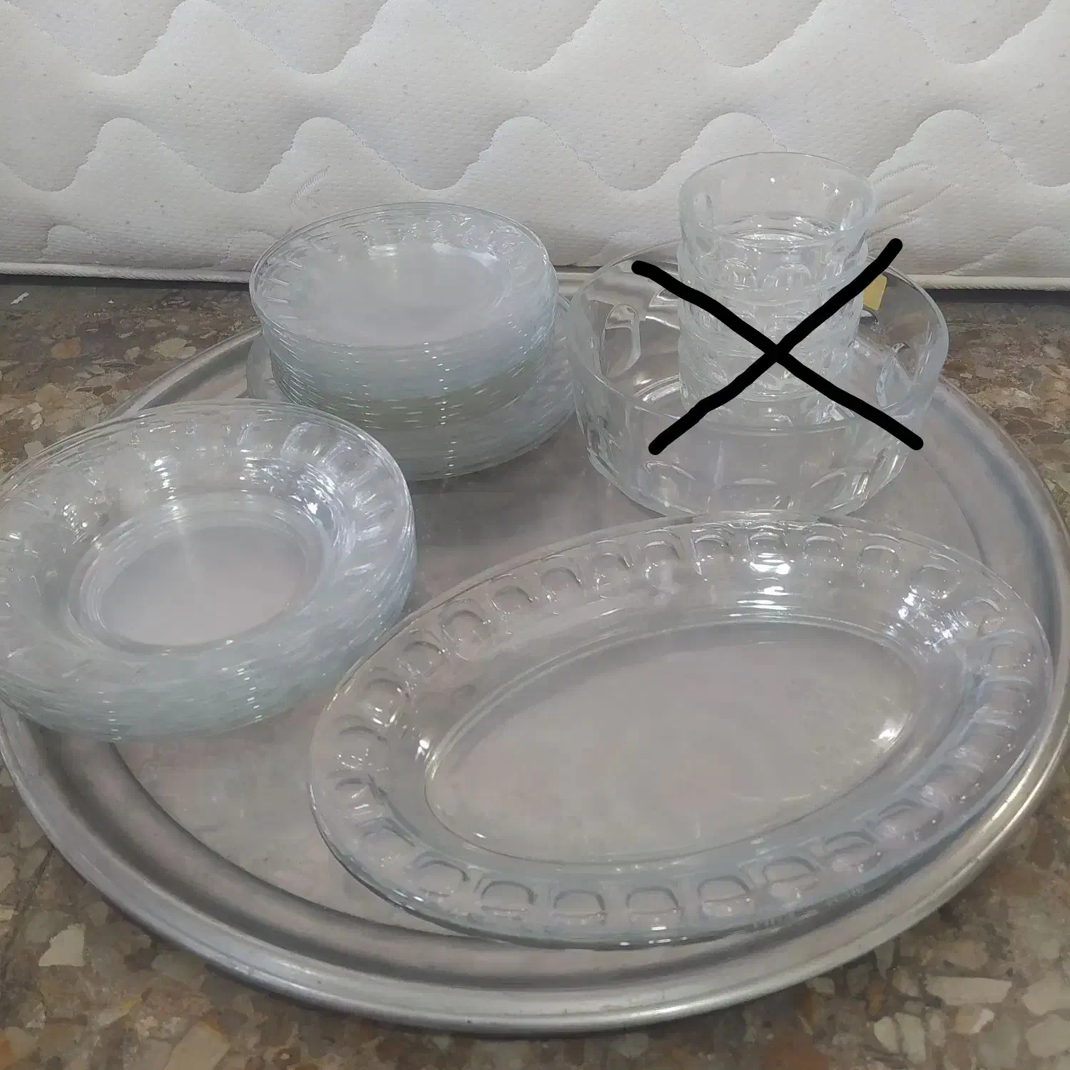 ظروف کریستال فرانسه،لیوان ایرانی|ظروف سرو و پذیرایی|قم, شاه ابراهیم|دیوار