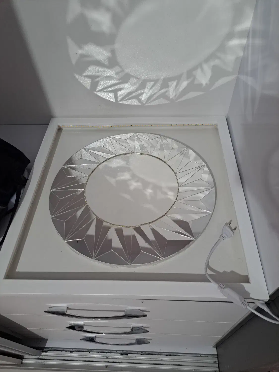 آیینه رینگ لایتی|آینه|چالوس, |دیوار