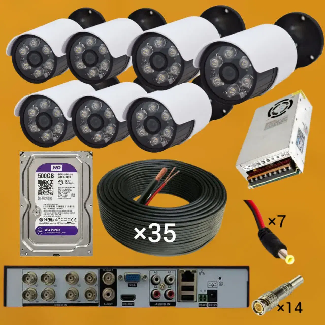 پک  کامل دوربین مداربسته/کف قیمت/نصاب هم داریم|دوربین مداربسته|ری, شهادت|دیوار