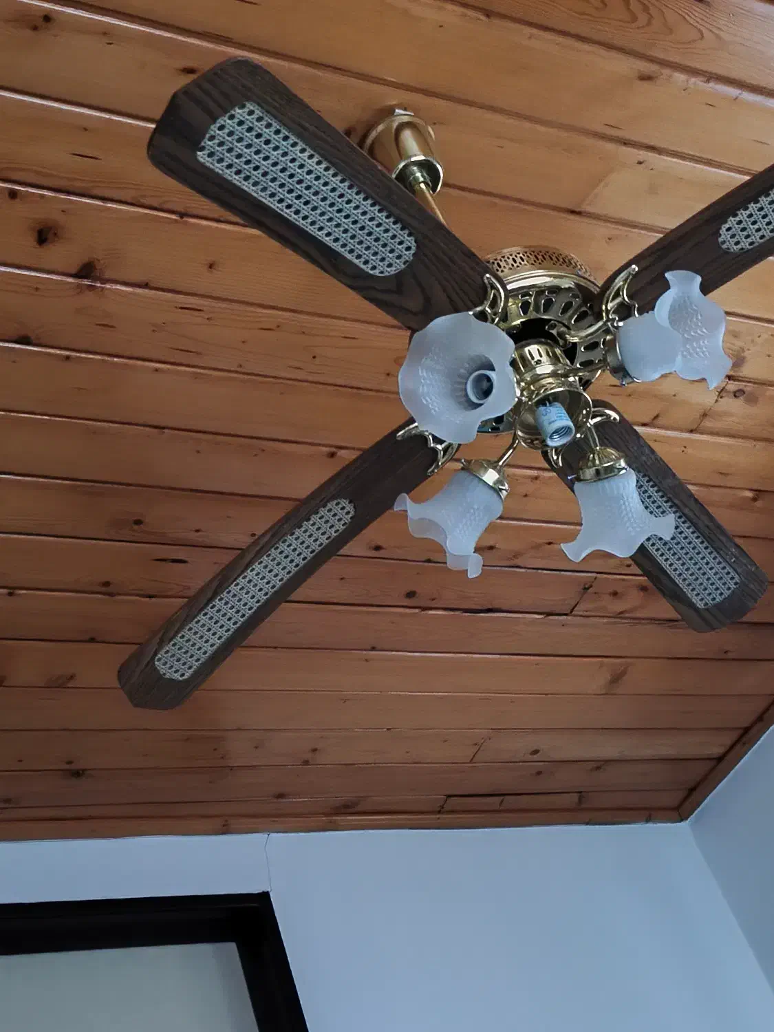 پنکه سقفی لوستری هومهر طرح چوب|پنکه و تصفیه‌کنندهٔ هوا|سلمان‌شهر, |دیوار