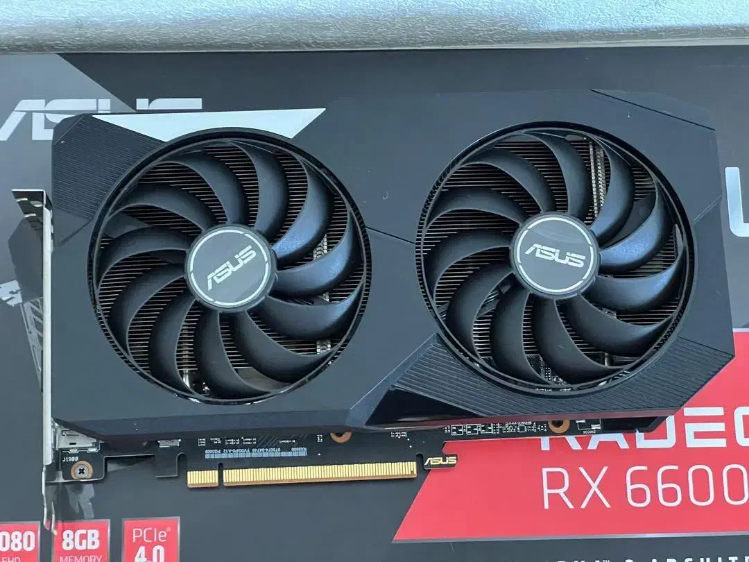 کارت گرافیک ASUS Dual RX 6600  تمیز و کم‌کار|قطعات و لوازم جانبی رایانه|تنکابن, |دیوار