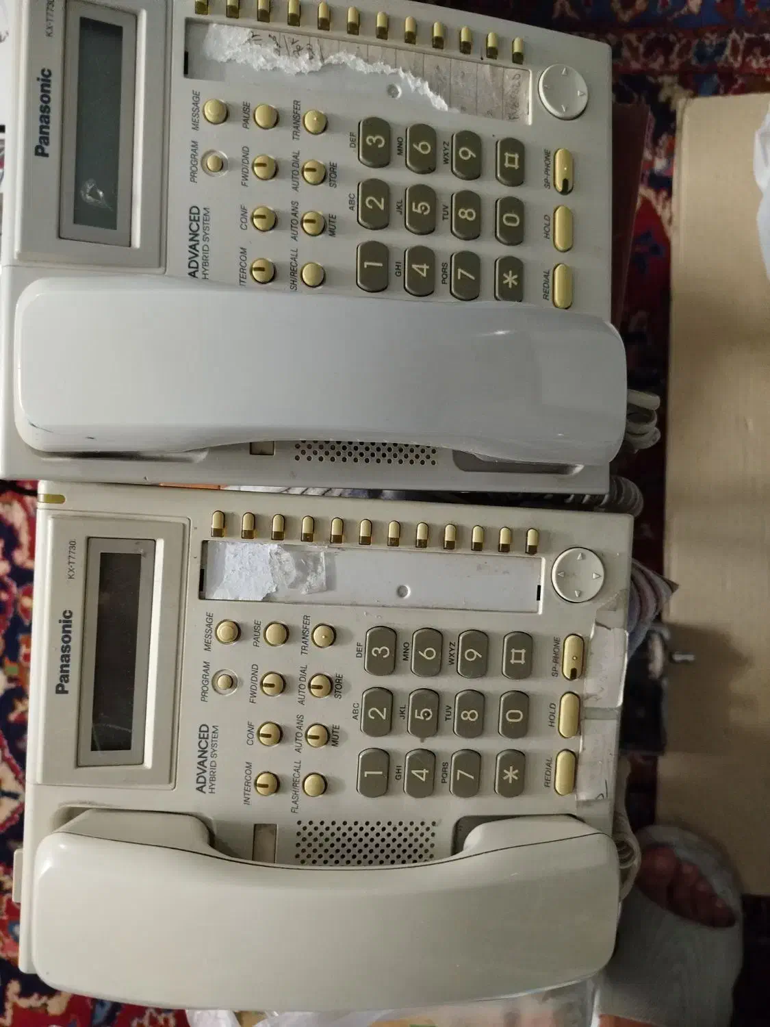 تلفن سانترال پانا سونیک اصل با دو دستگاه گوشی|تلفن رومیزی|مشهد, هفت تیر (آب و برق)|دیوار