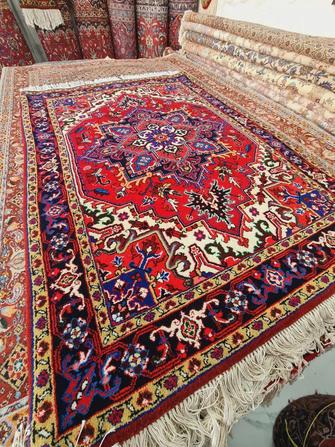 جفت ۳ متری اصل هریس|فرش|میانه, |دیوار