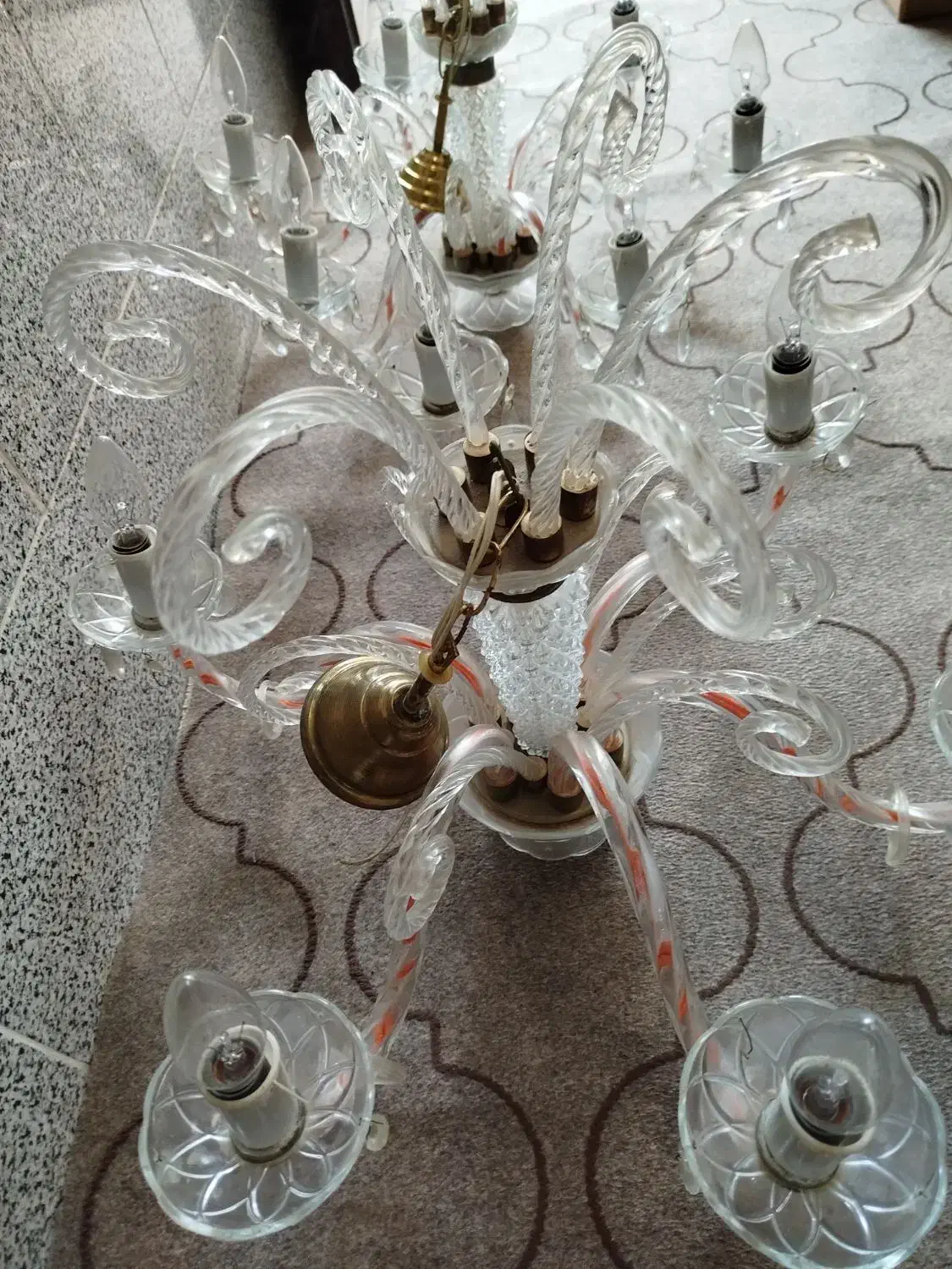 لوستر|لوستر و چراغ آویز|قم, نیروگاه|دیوار