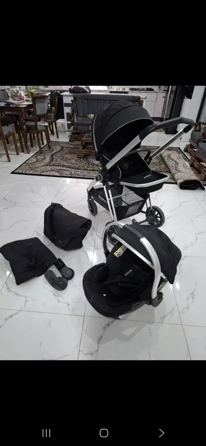 ست کالسکه و کریر و ساک برند ببکو|کالسکه و لوازم جانبی|شهریار, ابراهیمآباد|دیوار