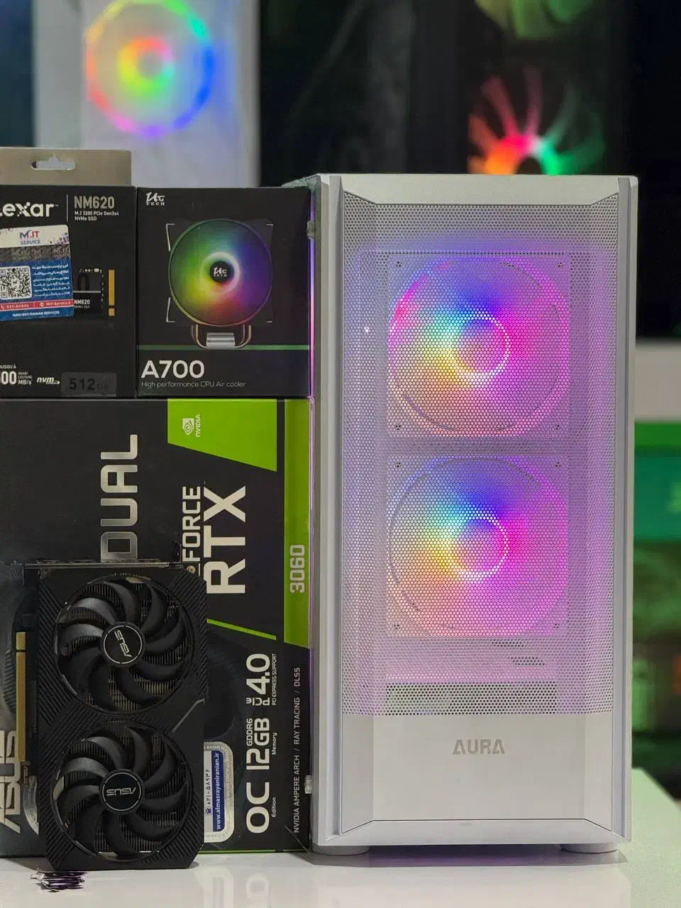 کیس گیمینگ رندرینگ RTX3060 12GB نسل13 آکبند|رایانه رومیزی|مشهد, آبکوه|دیوار