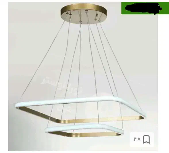 دو عدد لوستر مدرن ریموت کنترل دار|لوستر و چراغ آویز|کرمانشاه, |دیوار