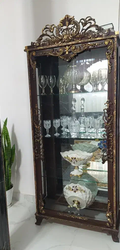 بوفه و ساعت ایستاده|بوفه، ویترین، کنسول|ماکو, |دیوار