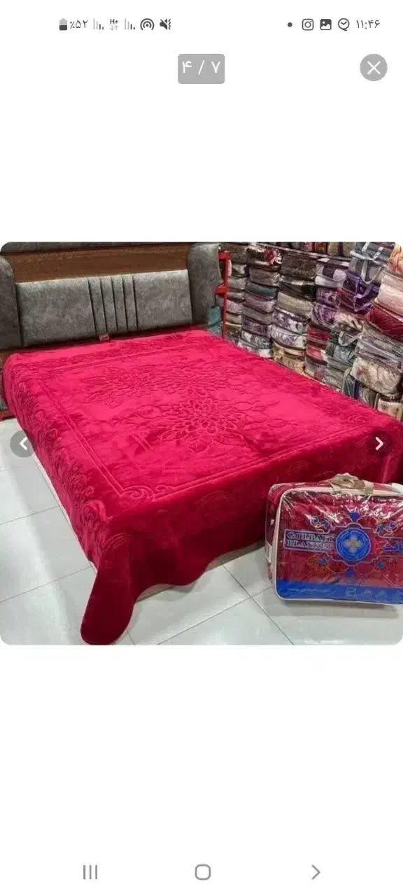 پتوگلبافت ۲نفره گل برجسته|رختخواب، بالش، پتو|شاهینشهر, شهرک گلدیس|دیوار