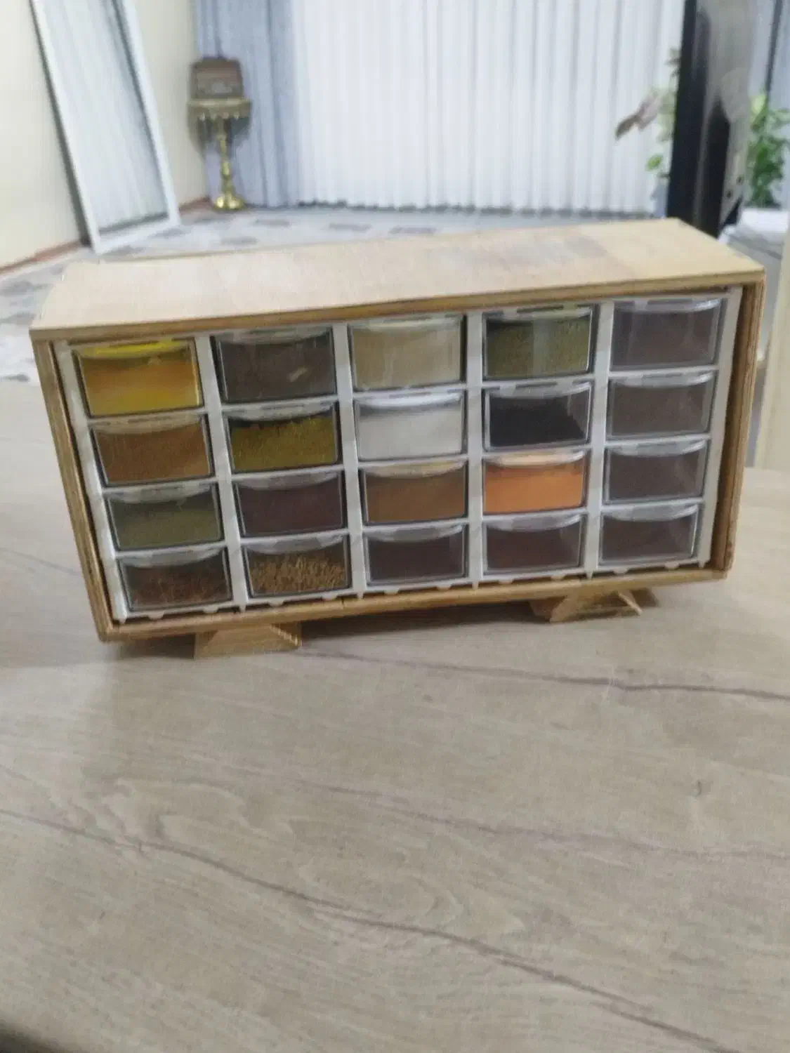 جا ادویه چوبی|ظروف نگهدارنده، پلاستیکی، یکبارمصرف|کرمانشاه, |دیوار