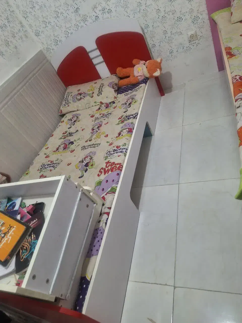 تخت نوجوان دخترانه|تخت و سرویس خواب|مشهد, رده|دیوار