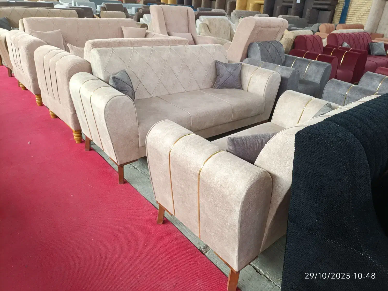 مبل دست چوبی راش ۷ نفر|مبلمان خانگی و میز عسلی|شیراز, شهرک صنعتی شیراز|دیوار