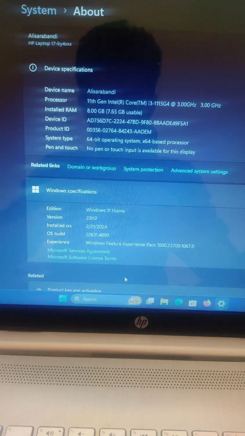 لب تاپ17hpاینچی|رایانه همراه|بیرجند, |دیوار