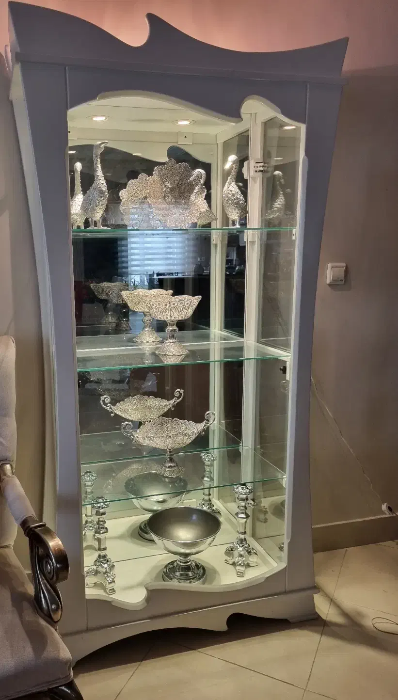 بوفه چوبی سفید|بوفه، ویترین، کنسول|قزوین, |دیوار