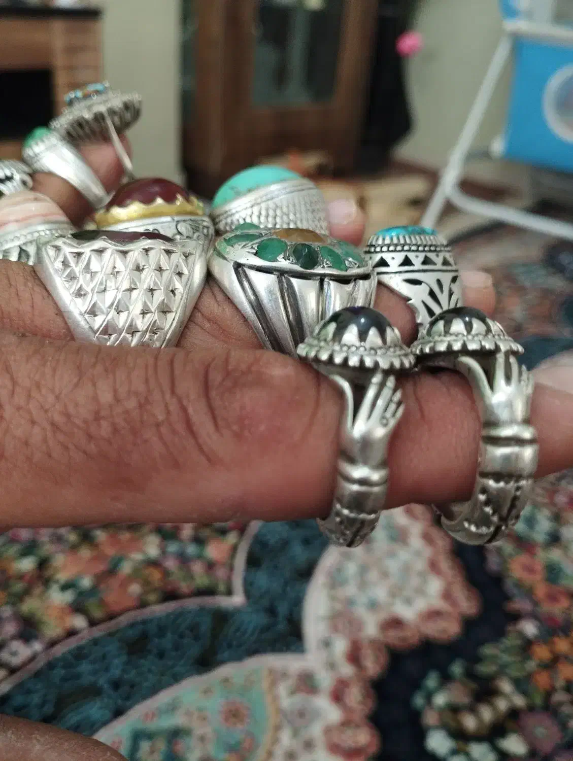 انگشترهای نقره دستساز|جواهرات|خوانسار, |دیوار