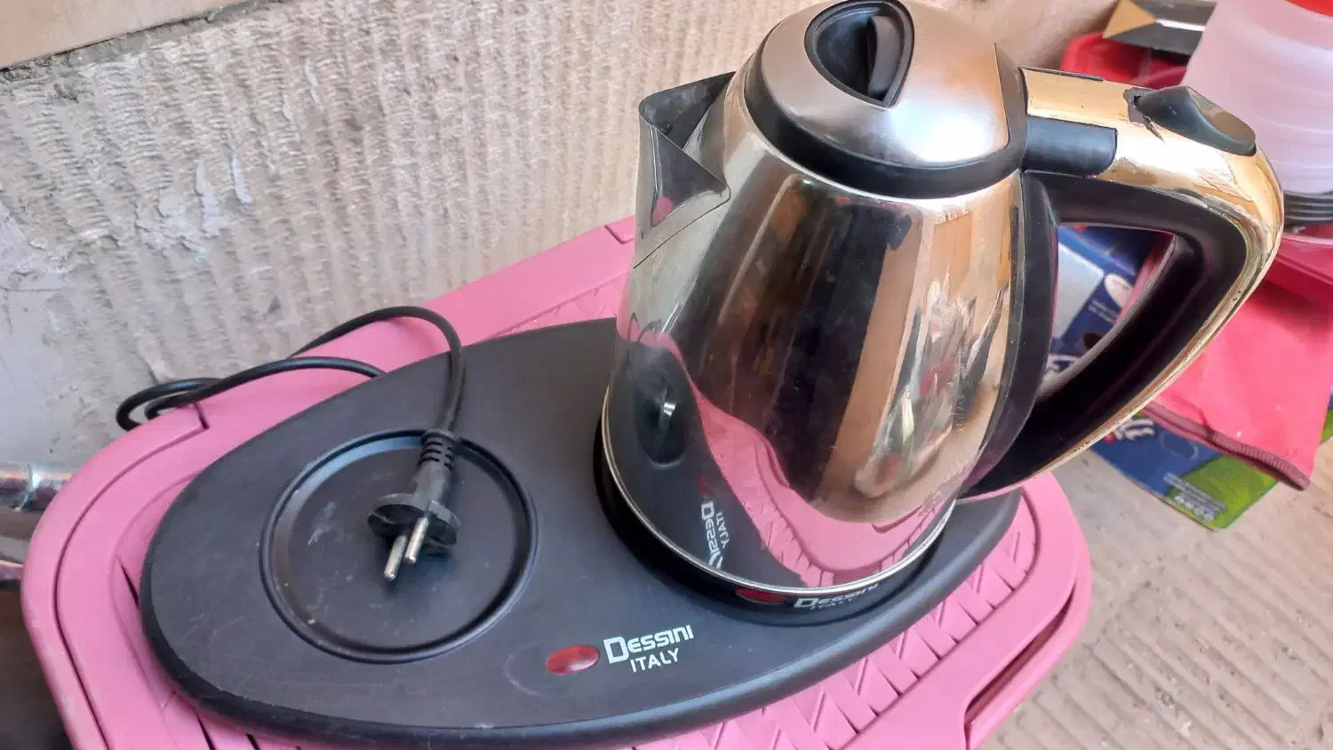 کتری برقی سالم تمیز|سماور، چای‌ساز، قهوه‌ساز|فولادشهر, مسکن مهر فولادشهر|دیوار