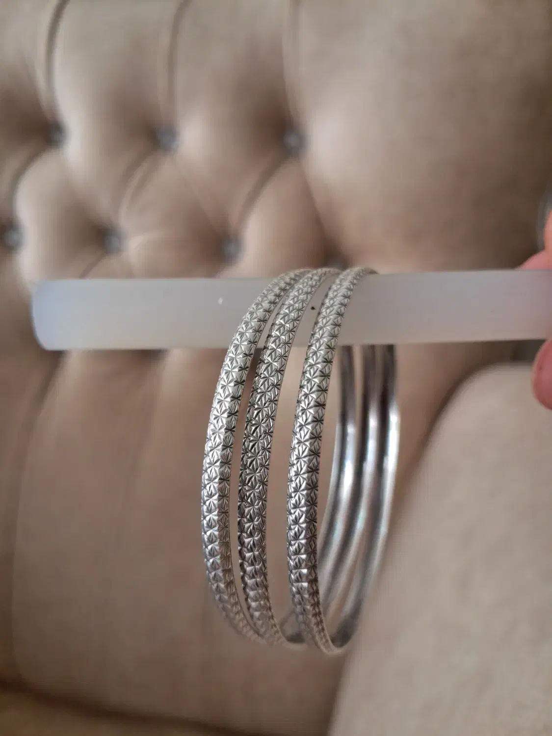 سه عدد النگوی نقره درحد نو|جواهرات|زنجان, |دیوار