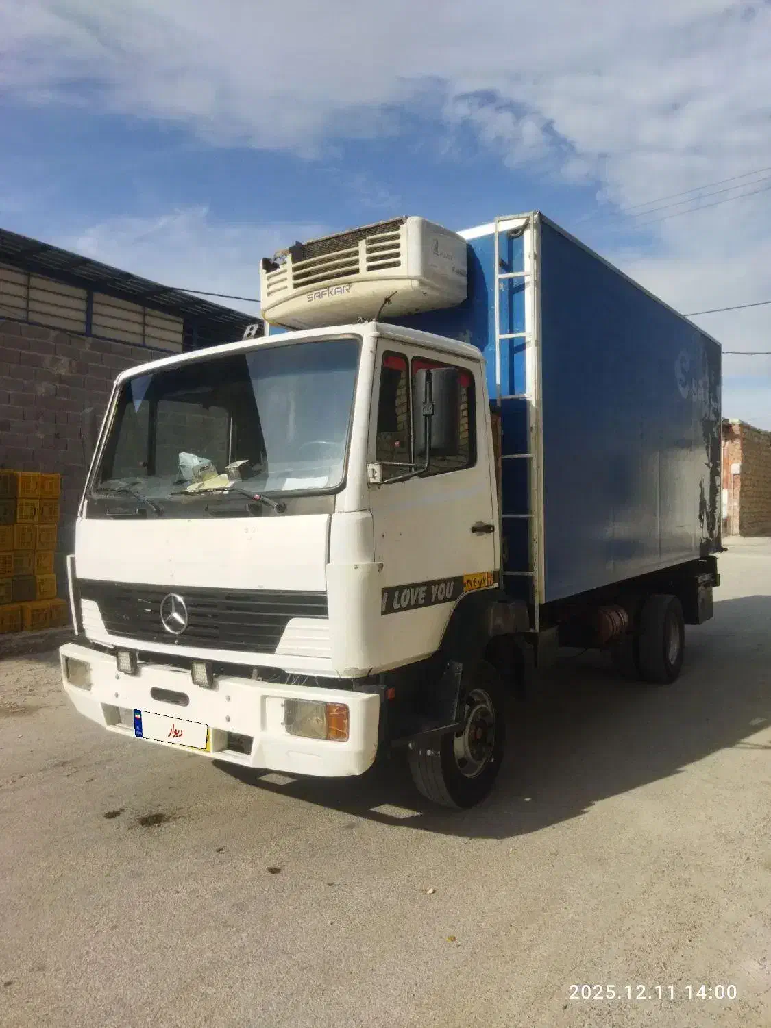 کامیونت خاور بنز 612 یخچالی شش تن سوپردار|خودرو سنگین|جهرم, |دیوار