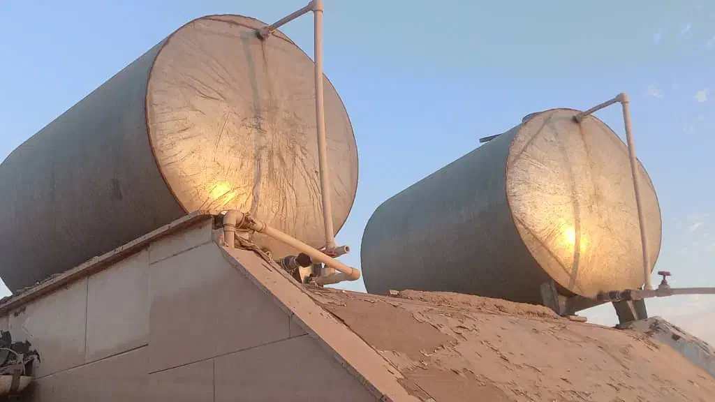 منبع آب (تانکر) گالوانیزه|مصالح و تجهیزات ساختمان|بومهن, |دیوار