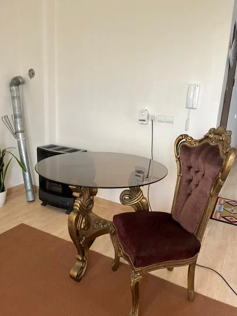 میز وصندلی منبت اصفهان|میز و صندلی غذاخوری|گنبد کاووس, |دیوار