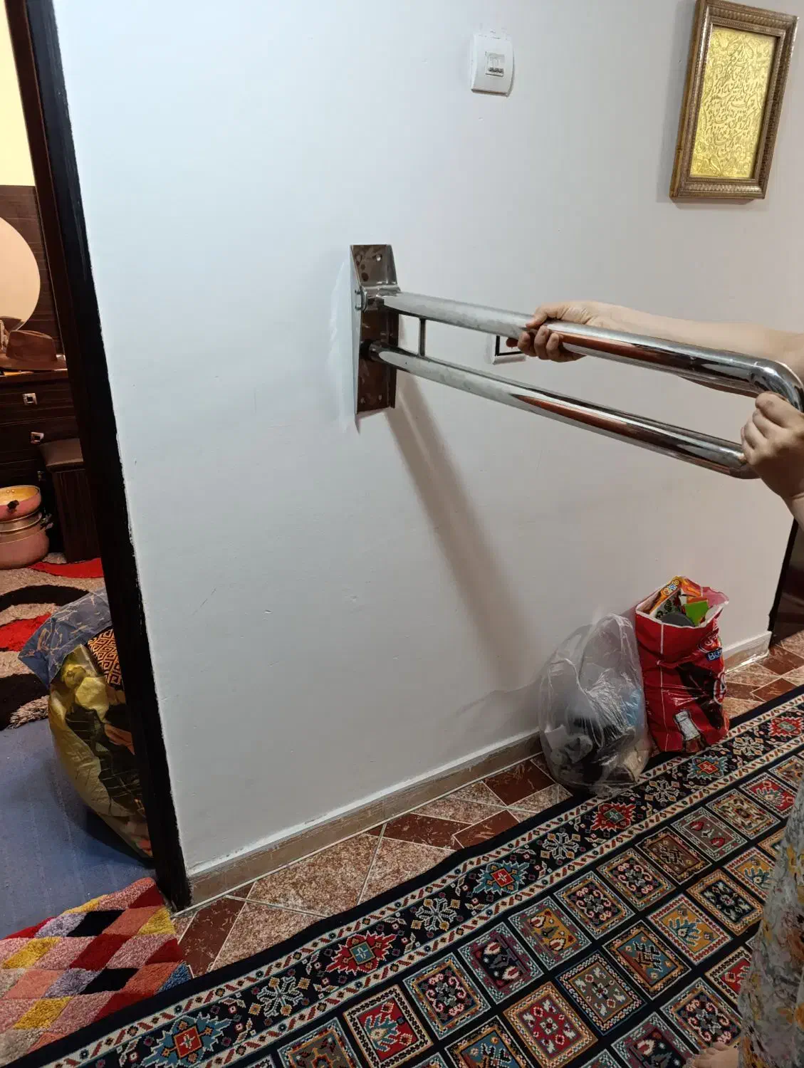 میله تاشو  کمکی سالمند|لوازم حمام|مشهد, سرافرازان|دیوار