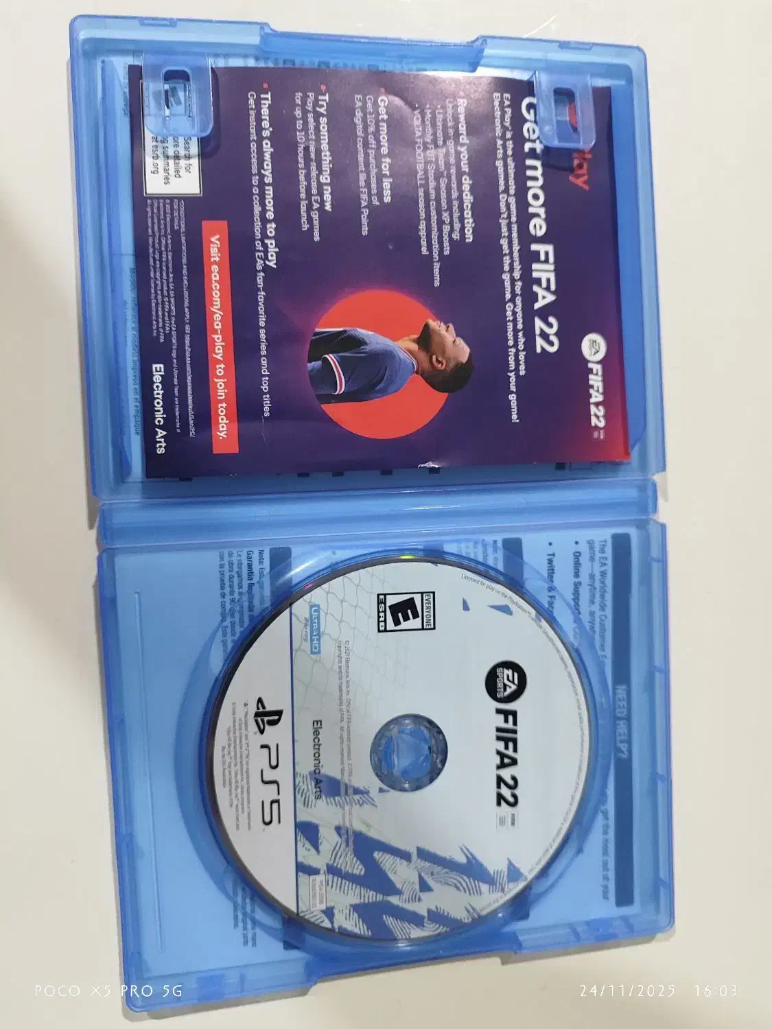 دیسک ps5درحد نو 22 fifa|کنسول، بازی ویدئویی و آنلاین|رامهرمز, |دیوار