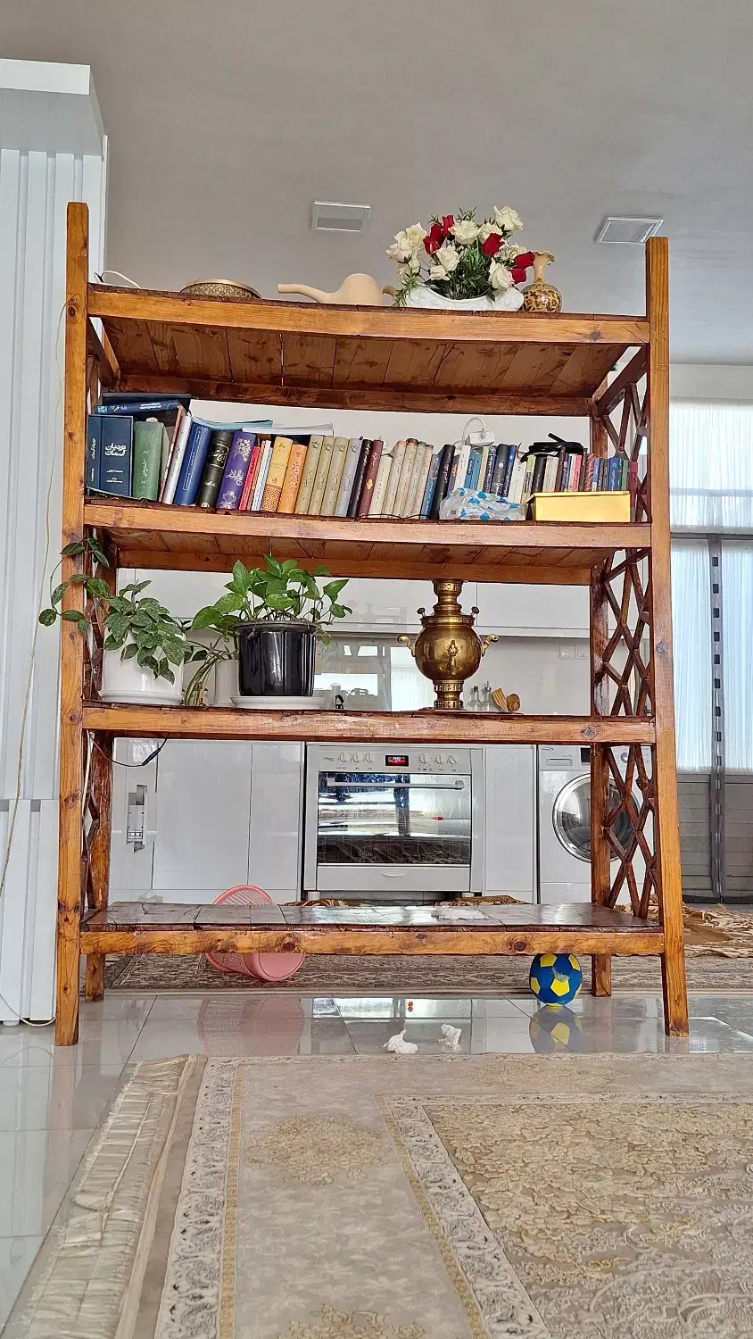 قفسه یا پارتیشن|کتابخانه، شلف، قفسههای دیواری|گناباد, |دیوار