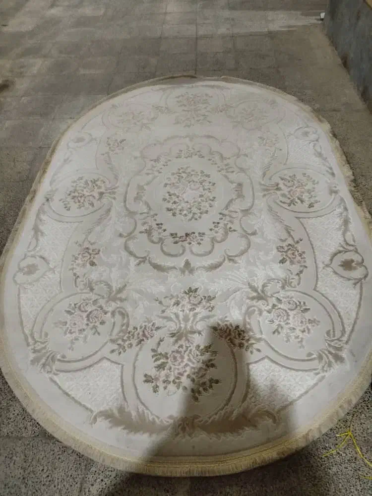 فرش ماشینی ۴ متری بیضی|فرش|دزفول, |دیوار