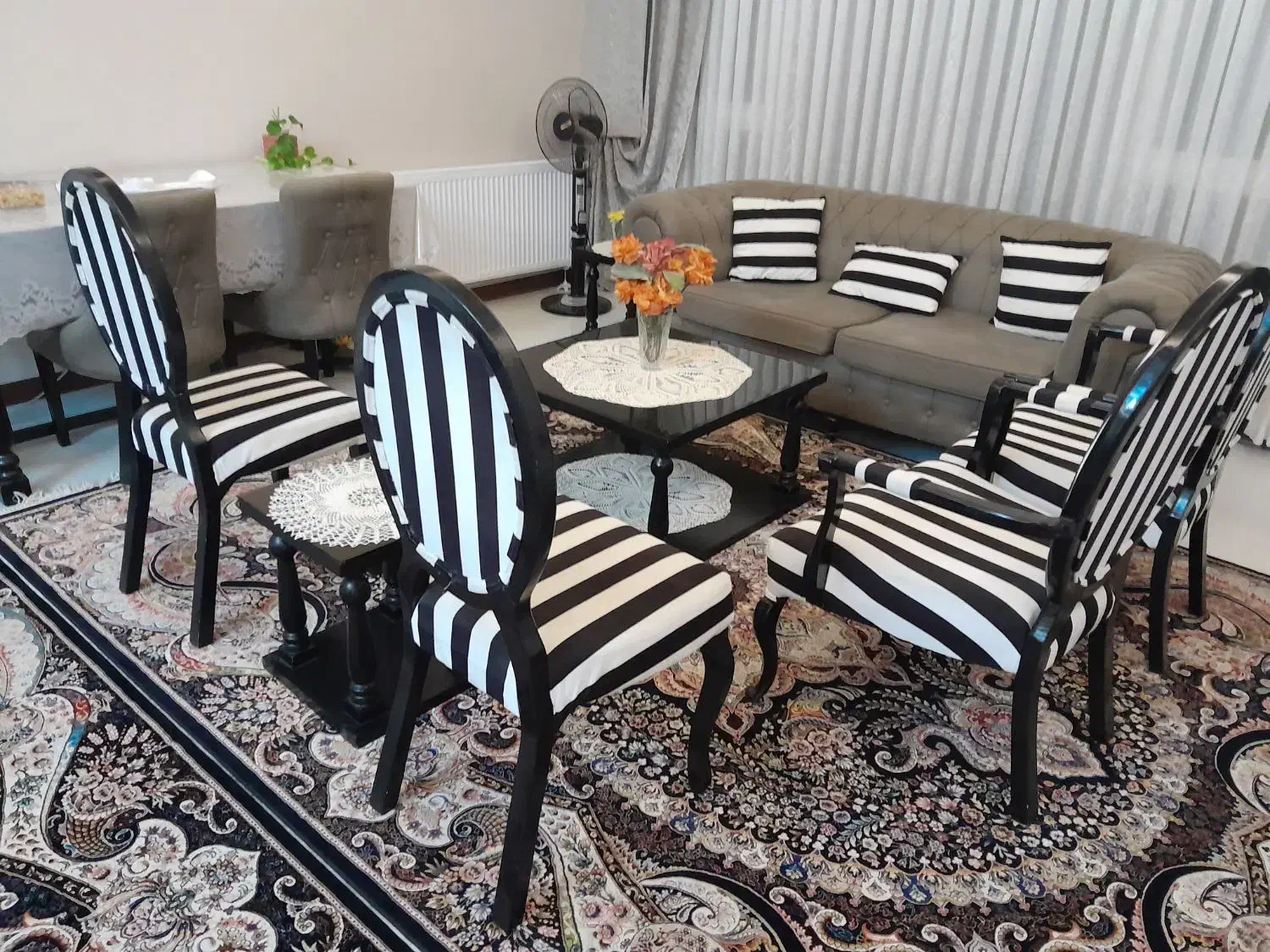 مبلمان 7 نفره و میز ناهارخوری 6 نفره|مبلمان خانگی و میز عسلی|اندیشه, شهرک کوثر|دیوار