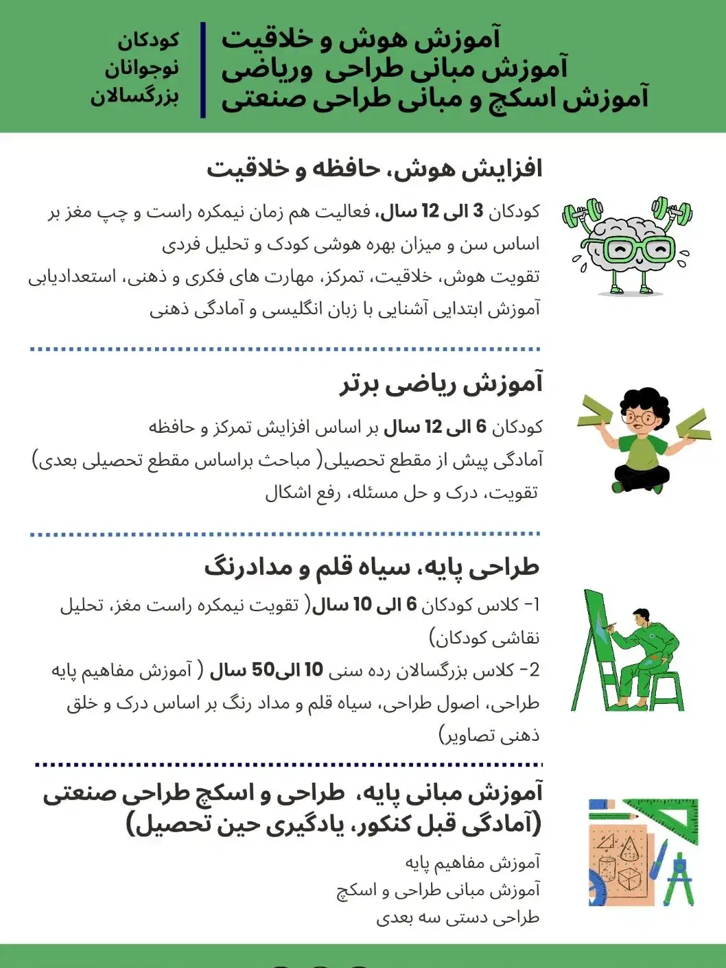 آموزش ریاضی،هنر، طراحی صنعتی باتقویت هوش و ذهن|خدمات آموزشی|همدان, |دیوار